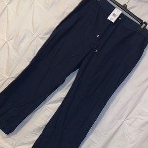New with Tags Ralph Lauren Adjustable Navy Pants Size 10 Ladies
